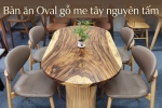 GÓC BẾP THÊM "TÌNH" VỚI BÀN ĂN ME TÂY OVAL 4 GHẾ 