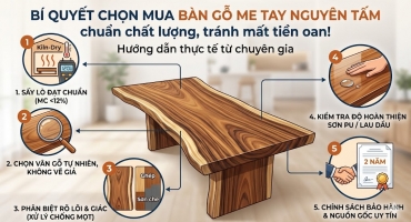 Bí quyết chọn mua bàn gỗ me tây nguyên tấm: Đừng để mất tiền oan!