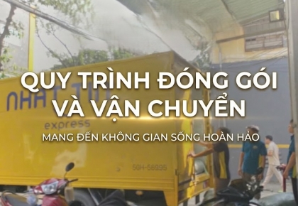 Quy trình đóng gói và vận chuyễn sản phẩm đến tay khách hàng của Mekong Decor