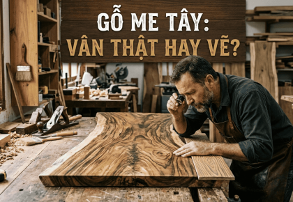Vân gỗ me tây có gì đặc biệt, là vân thật hay vân vẽ?