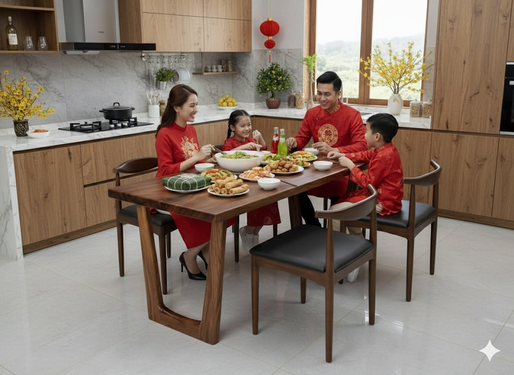 Bàn ăn hình chữ nhật