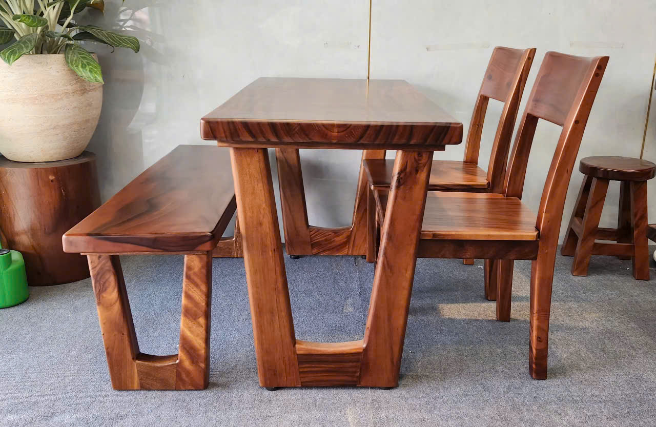 Ghế gỗ me tây đơn