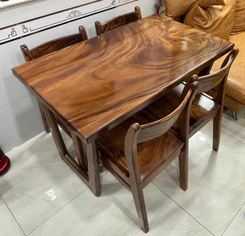 Mặt bàn gỗ me tây vân xoáy độc đáo