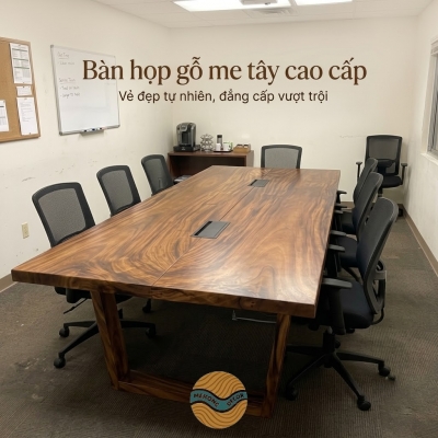 Bàn họp gỗ me tây