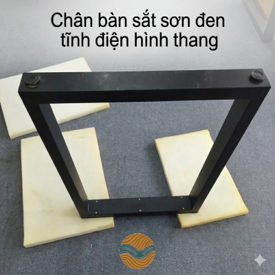 Chân bàn sắt sơn đen tĩnh điện hình thang