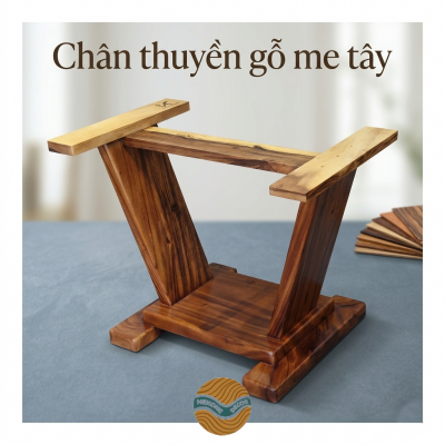 Chân thuyền gỗ me tây