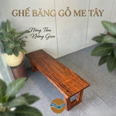 Ghế băng gỗ me tây 