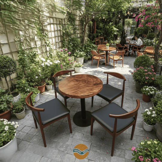 Bộ bàn cafe kèm ghế thoải mái