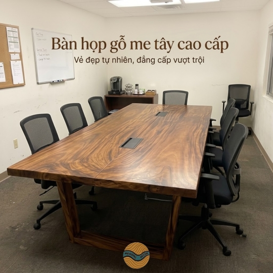 Bàn họp gỗ me tây