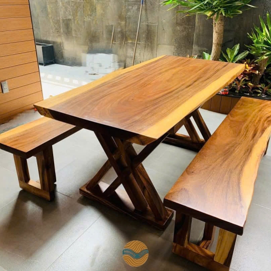 BỘ K3 GỖ ME TÂY NGUYÊN TẤM