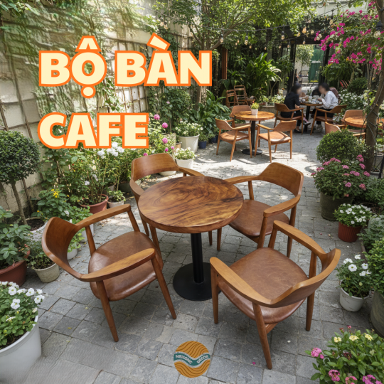 Bộ bàn cafe kèm ghế thoải mái