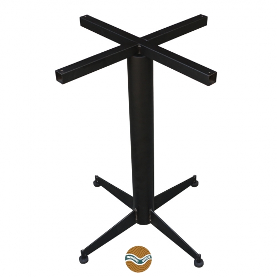 Chân sắt đế chữ thập sơn tĩnh điện cho bàn bar/cafe