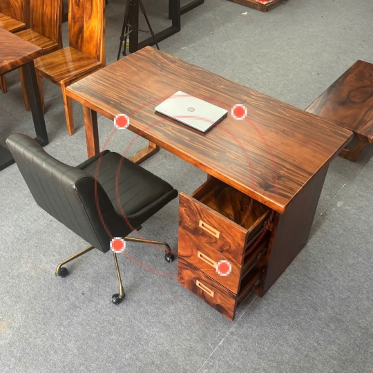 BÀN LÀM VIỆC KÈM 03 HỌC KÉO