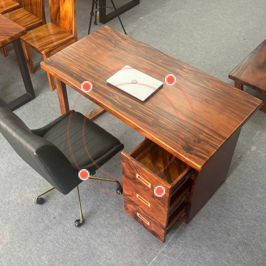 BÀN LÀM VIỆC KÈM 03 HỌC KÉO